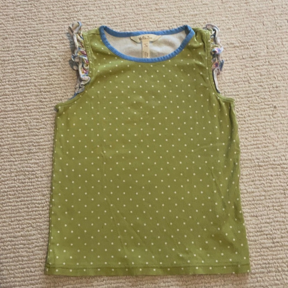 Matilda Jane ribbed, ruffle sleeve tank size 8